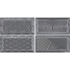 Плитка 7,5*15 METRO PARADISE DARK GREY Плитка 7,5*15 METRO PARADISE DARK GREY